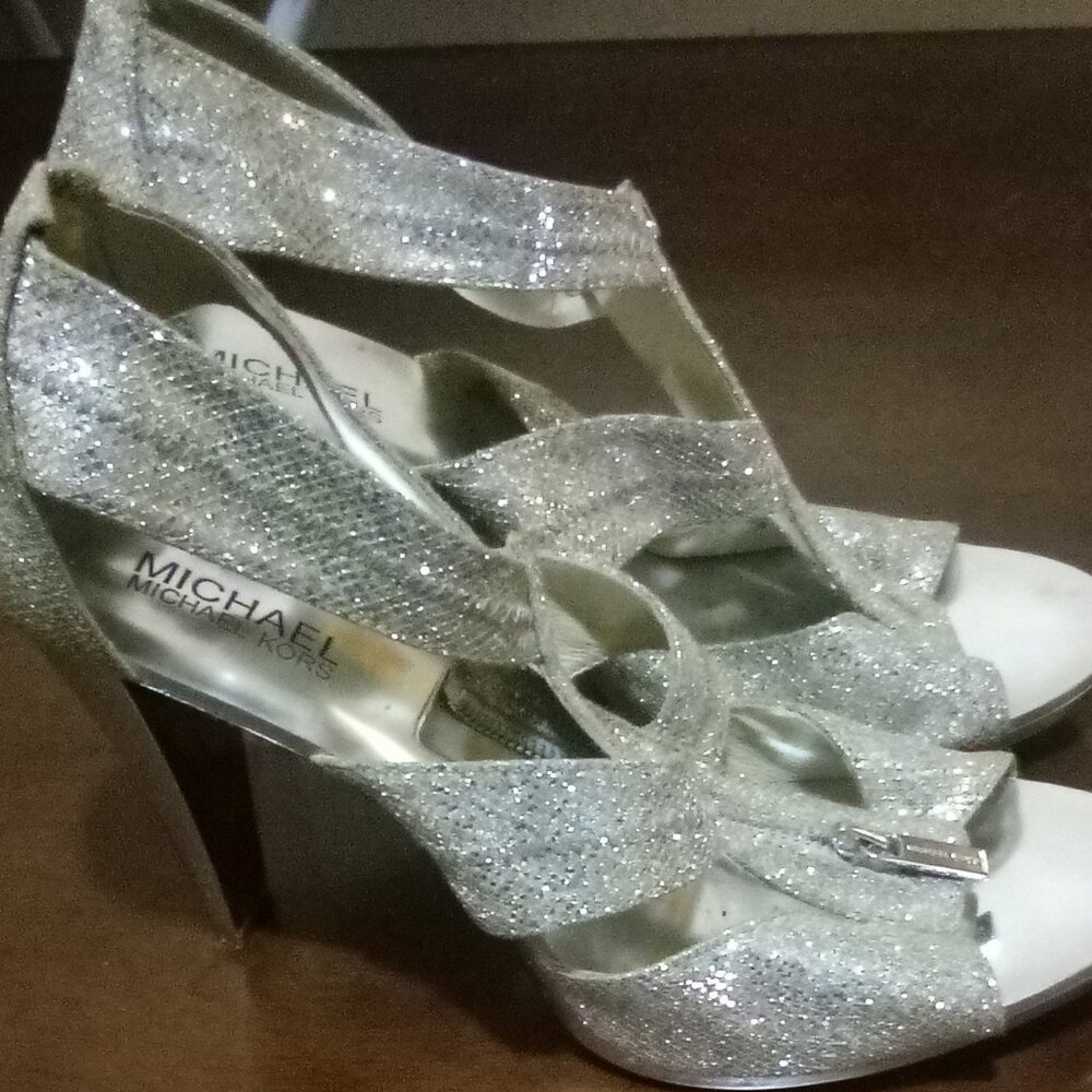 Silver Heels by Michael Kors(Size 11M)